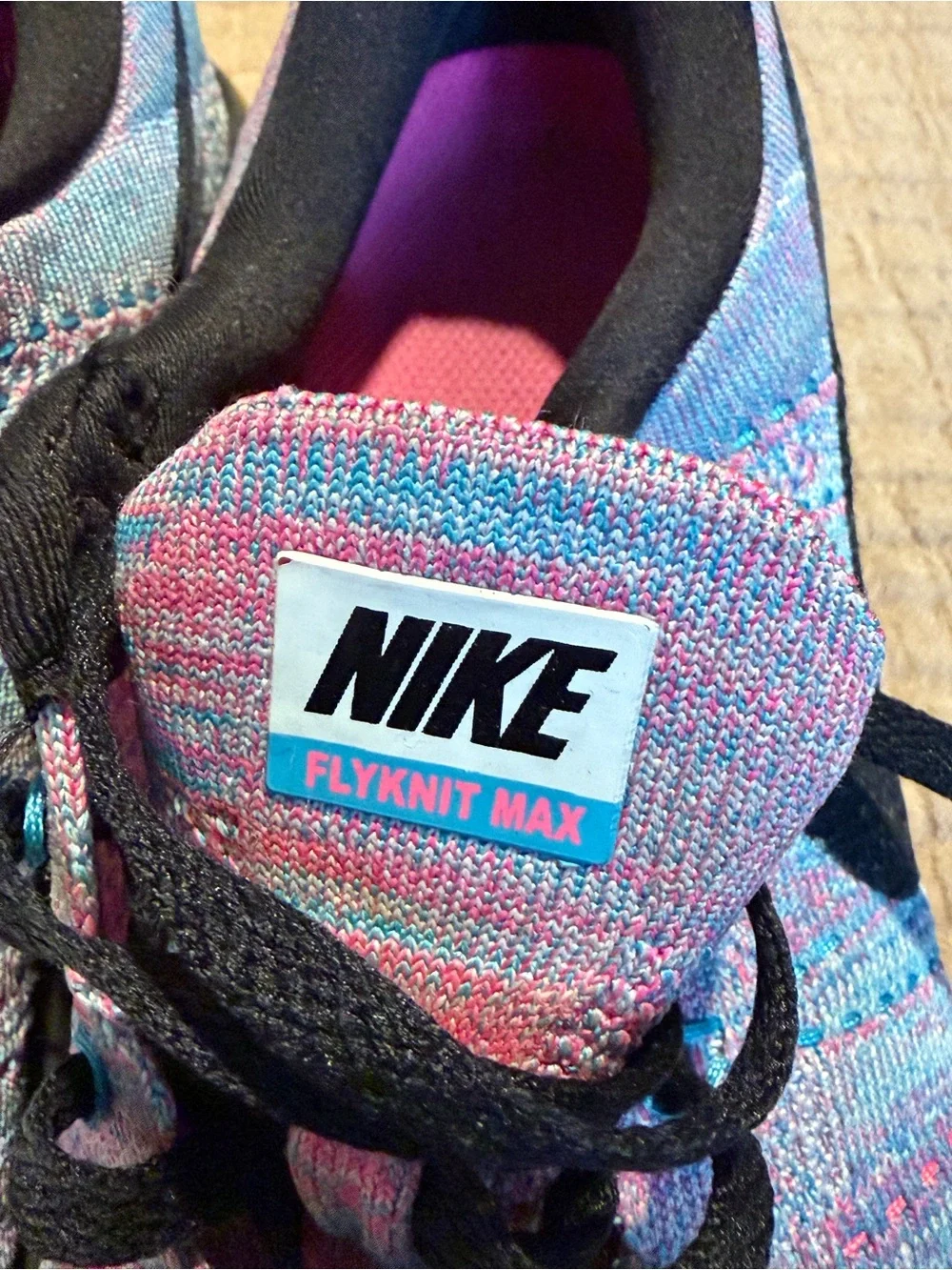 Nike Women’s Multicolor Flyknit Athletic Sneakers - Pink & Blue